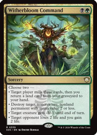 Witherbloom Command (SOC-339) [Commander: Secrets of Strixhaven]