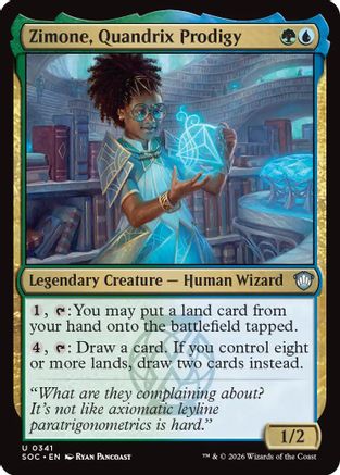 Zimone, Quandrix Prodigy (SOC-341) [Commander: Secrets of Strixhaven]