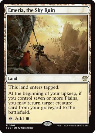 Emeria, the Sky Ruin (SOC-368) [Commander: Secrets of Strixhaven]