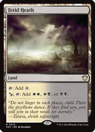 Fetid Heath (SOC-372) [Commander: Secrets of Strixhaven]
