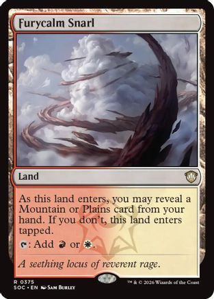 Furycalm Snarl (SOC-375) [Commander: Secrets of Strixhaven]