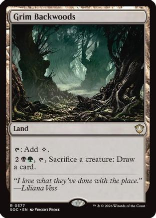 Grim Backwoods (SOC-377) [Commander: Secrets of Strixhaven]