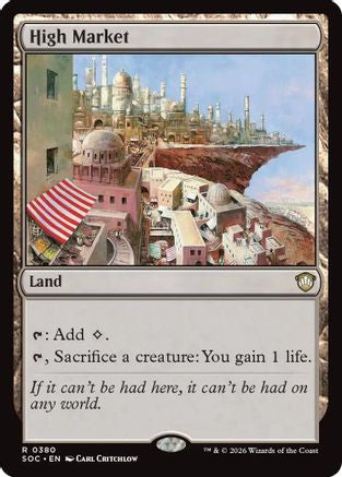 High Market (SOC-380) [Commander: Secrets of Strixhaven]