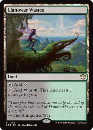 Llanowar Wastes (SOC-383) [Commander: Secrets of Strixhaven]