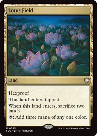 Lotus Field (SOC-385) [Commander: Secrets of Strixhaven]