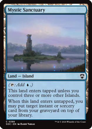 Mystic Sanctuary (SOC-388) [Commander: Secrets of Strixhaven]
