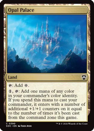 Opal Palace (SOC-390) [Commander: Secrets of Strixhaven]