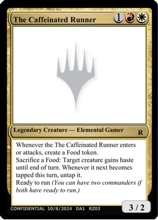 The Caffeinated Runner [Un-Known Event Playtest Cards]