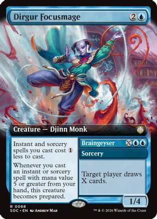 Dirgur Focusmage (Extended Art) (SOC-068) [Commander: Secrets of Strixhaven]