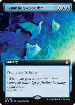 Expansion Algorithm (Extended Art) (SOC-069) [Commander: Secrets of Strixhaven]