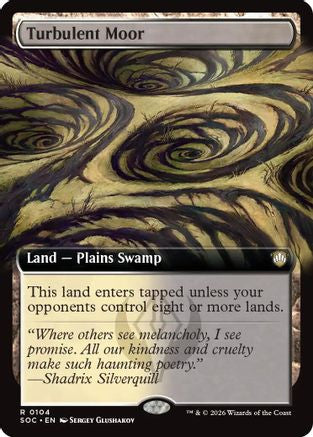 Turbulent Moor (Extended Art) (SOC-104) [Commander: Secrets of Strixhaven]