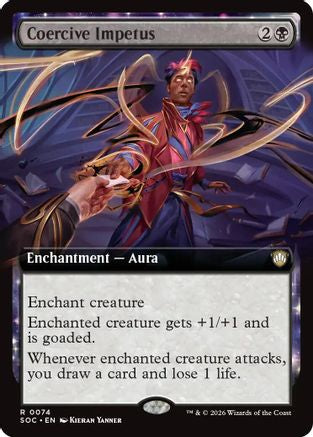Coercive Impetus (Extended Art) (SOC-074) [Commander: Secrets of Strixhaven]
