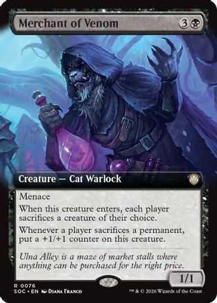 Merchant of Venom (Extended Art) (SOC-076) [Commander: Secrets of Strixhaven]