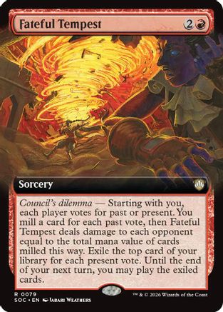 Fateful Tempest (Extended Art) (SOC-079) [Commander: Secrets of Strixhaven]
