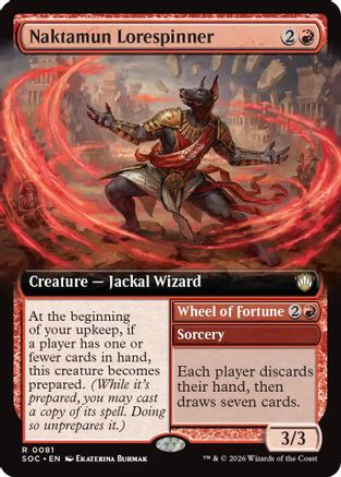 Naktamun Lorespinner (Extended Art) (SOC-081) [Commander: Secrets of Strixhaven]