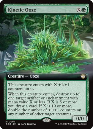 Kinetic Ooze (Extended Art) (SOC-087) [Commander: Secrets of Strixhaven]