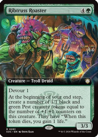 Ribtruss Roaster (Extended Art) (SOC-091) [Commander: Secrets of Strixhaven]