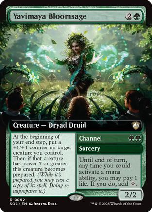 Yavimaya Bloomsage (Extended Art) (SOC-092) [Commander: Secrets of Strixhaven]