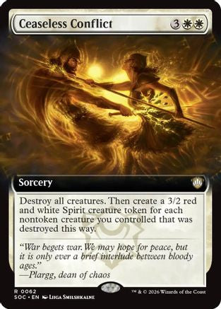 Ceaseless Conflict (Extended Art) (SOC-062) [Commander: Secrets of Strixhaven]