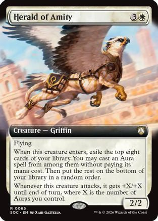 Herald of Amity (Extended Art) (SOC-065) [Commander: Secrets of Strixhaven]