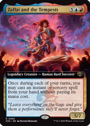 Zaffai and the Tempests (Extended Art) (SOS-360) [Secrets of Strixhaven] Foil