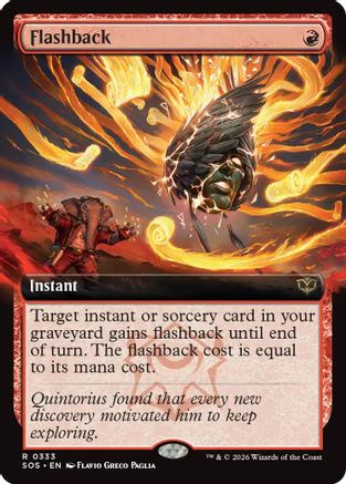 Flashback (Extended Art) (SOS-333) [Secrets of Strixhaven] Foil