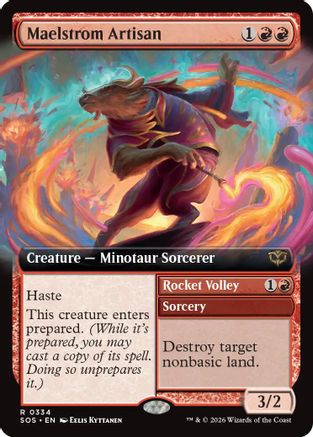Maelstrom Artisan (Extended Art) (SOS-334) [Secrets of Strixhaven] Foil