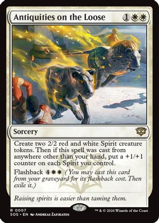 Antiquities on the Loose (SOS-007) [Secrets of Strixhaven]