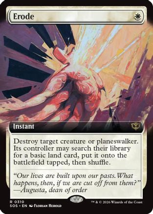 Erode (Extended Art) (SOS-310) [Secrets of Strixhaven] Foil