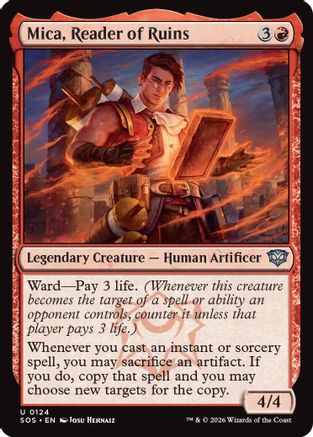 Mica, Reader of Ruins (SOS-124) [Secrets of Strixhaven]
