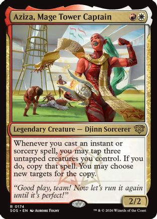 Aziza, Mage Tower Captain (SOS-174) [Secrets of Strixhaven] Foil