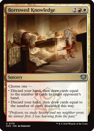 Borrowed Knowledge (SOS-178) [Secrets of Strixhaven] Foil