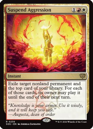 Suspend Aggression (SOS-236) [Secrets of Strixhaven] Foil