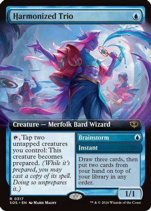 Harmonized Trio (Extended Art) (SOS-317) [Secrets of Strixhaven] Foil