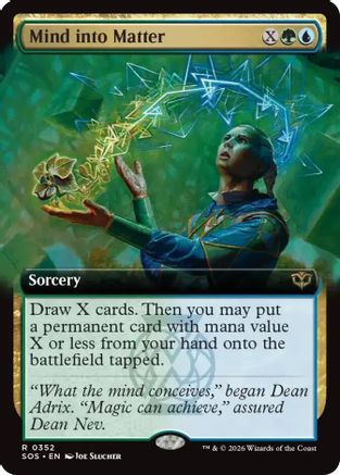 Mind into Matter (Extended Art) (SOS-352) [Secrets of Strixhaven] Foil