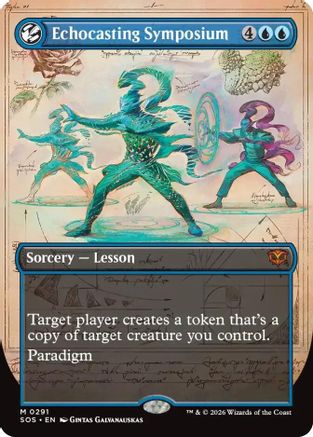 Echocasting Symposium (Borderless) (SOS-291) [Secrets of Strixhaven] Foil
