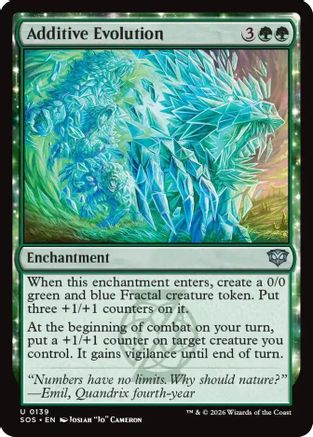Additive Evolution (SOS-139) [Secrets of Strixhaven] Foil