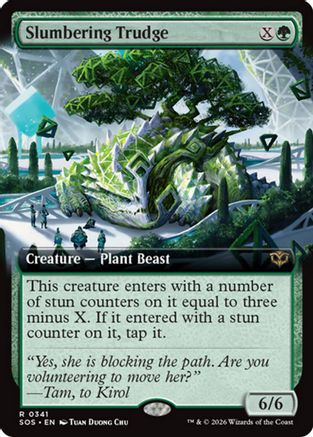 Slumbering Trudge (Extended Art) (SOS-341) [Secrets of Strixhaven]