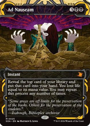 Ad Nauseam (SOA-025) [Secrets of Strixhaven: Mystical Archive] Foil