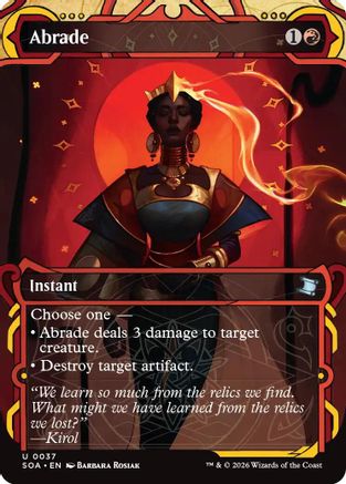Abrade (SOA-037) [Secrets of Strixhaven: Mystical Archive] Foil