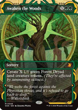 Awaken the Woods (SOA-049) [Secrets of Strixhaven: Mystical Archive] Foil