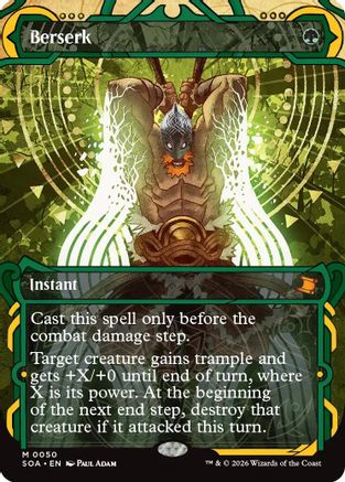 Berserk (SOA-050) [Secrets of Strixhaven: Mystical Archive] Foil