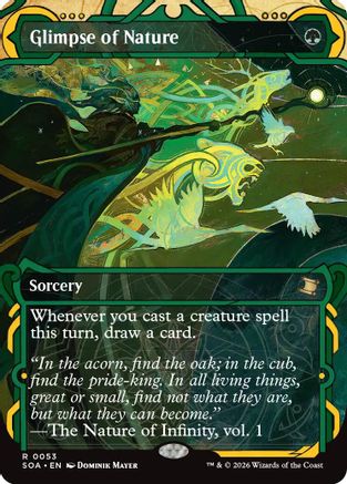 Glimpse of Nature (SOA-053) [Secrets of Strixhaven: Mystical Archive] Foil