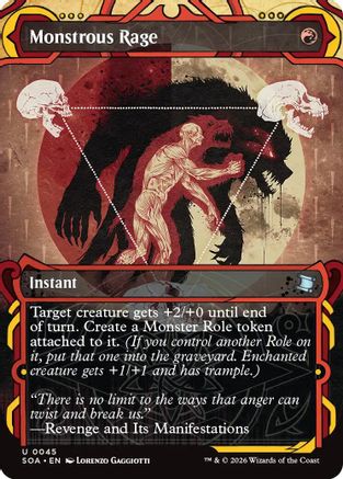 Monstrous Rage (SOA-045) [Secrets of Strixhaven: Mystical Archive]