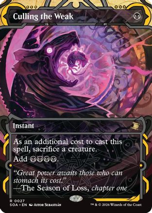 Culling the Weak (SOA-027) [Secrets of Strixhaven: Mystical Archive] Foil