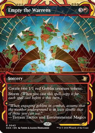 Empty the Warrens (SOA-043) [Secrets of Strixhaven: Mystical Archive] Foil