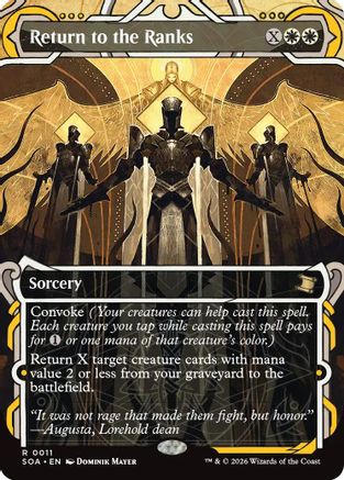 Return to the Ranks (SOA-011) [Secrets of Strixhaven: Mystical Archive] Foil