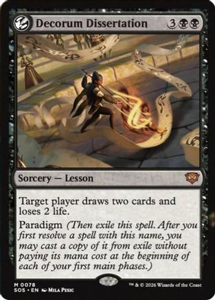 Decorum Dissertation (SOS-078) [Secrets of Strixhaven] Foil