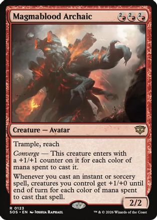 Magmablood Archaic (SOS-123) [Secrets of Strixhaven] Foil