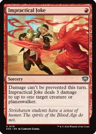 Impractical Joke (SOS-119) [Secrets of Strixhaven] Foil